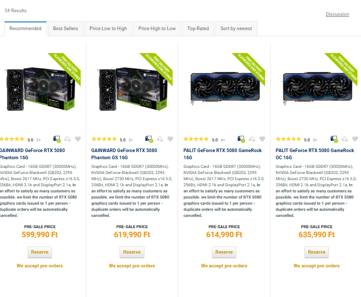 Nem olcsók az új Nvidia videokártyák