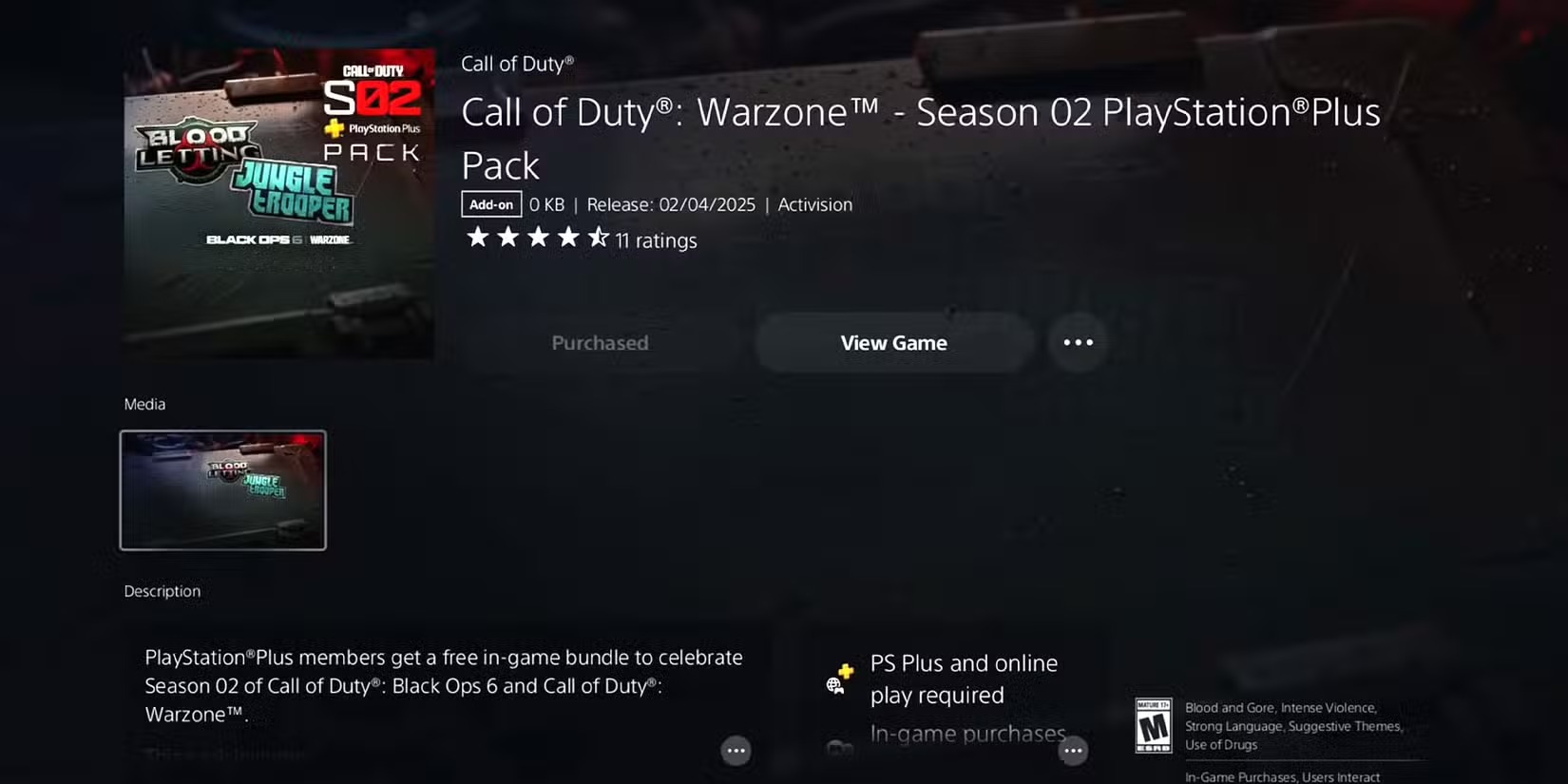 Warzone x PlayStation csomag