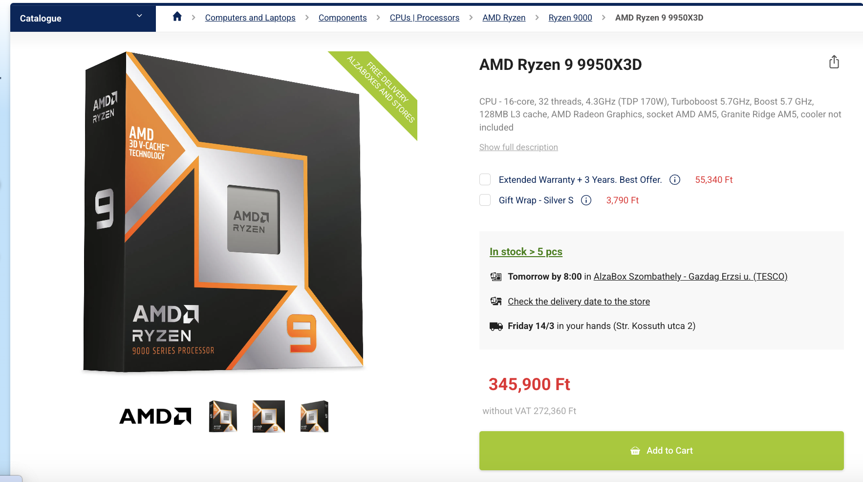 AMD Ryzen 9 9950X3D - Alza