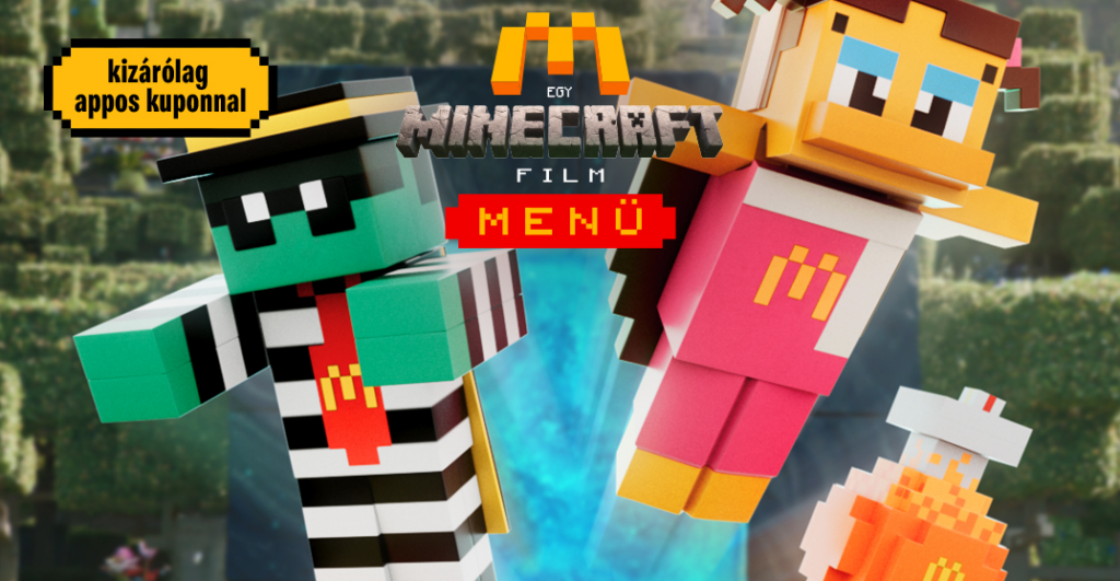 A magyar Mekibe is érkeznek a Minecraft figurák, a hivatalos filmnek köszönhetően