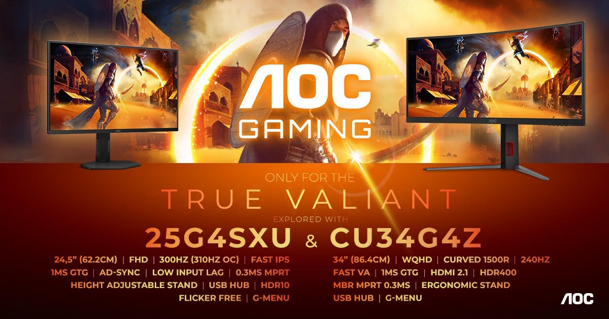 Az új AOC gamer monitorok