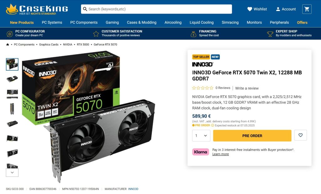 A 620€ MSRP ár alatt is találunk már kártyákat