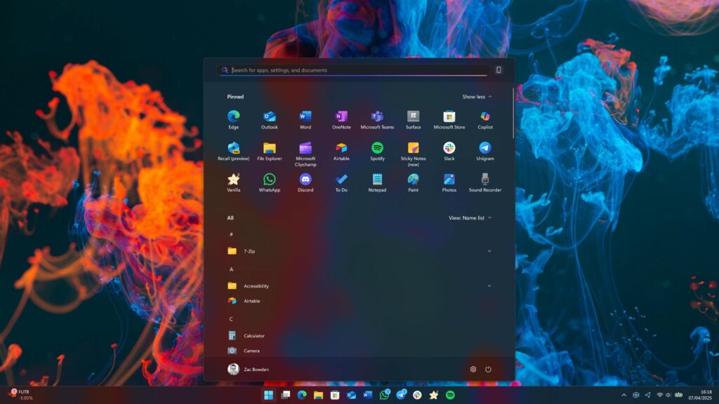 Négy év után végre megújul a Windows 11 Start Menüje - Ilyen lesz