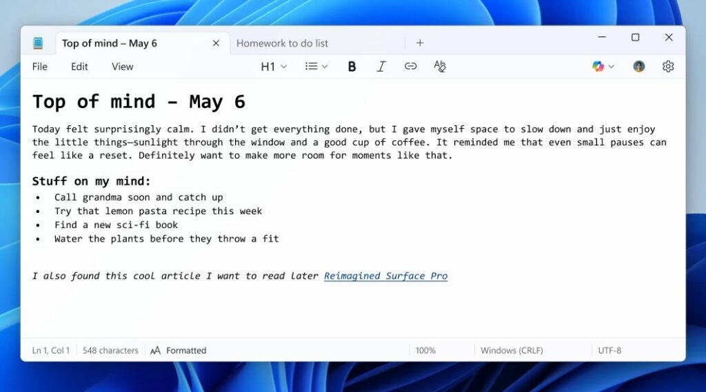 Még okosabb lesz a Windows Jegyzettömb alkalmazása