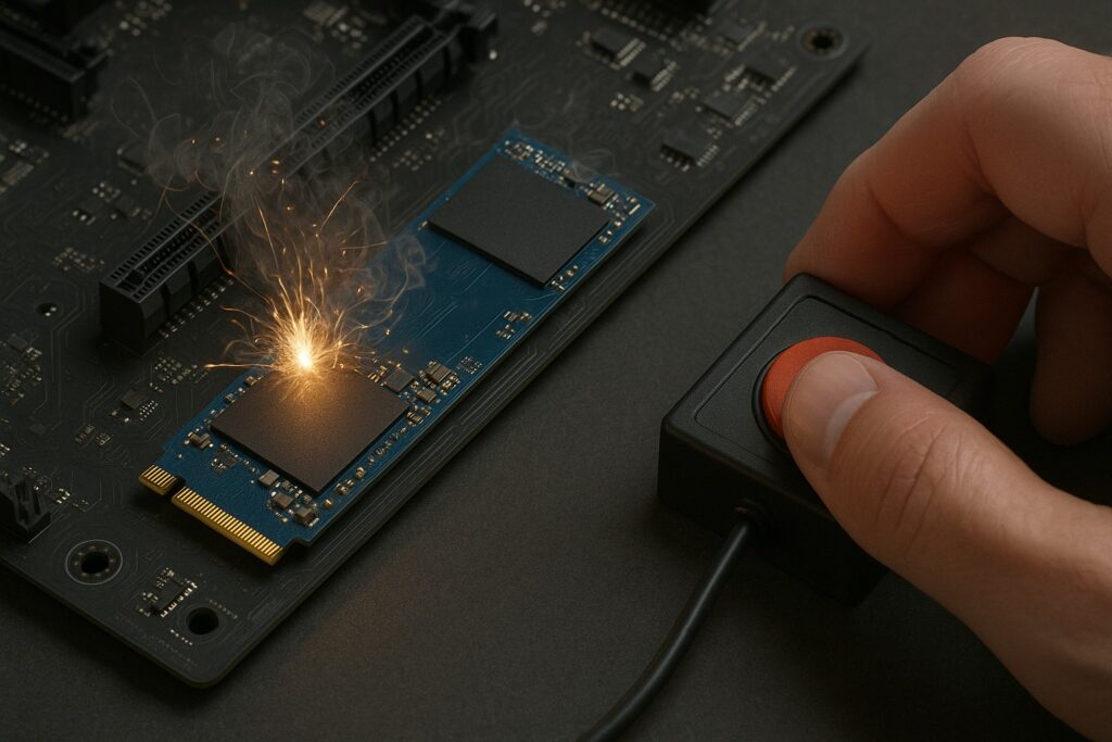 Mint a filmekben: ez az SSD megsemmisíti önmagát