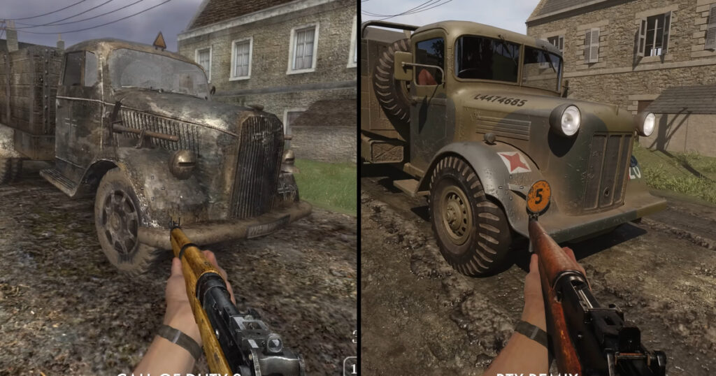 Döbbenetes Call of Duty 2 grafikai felújítást csinált egy fejlesztő