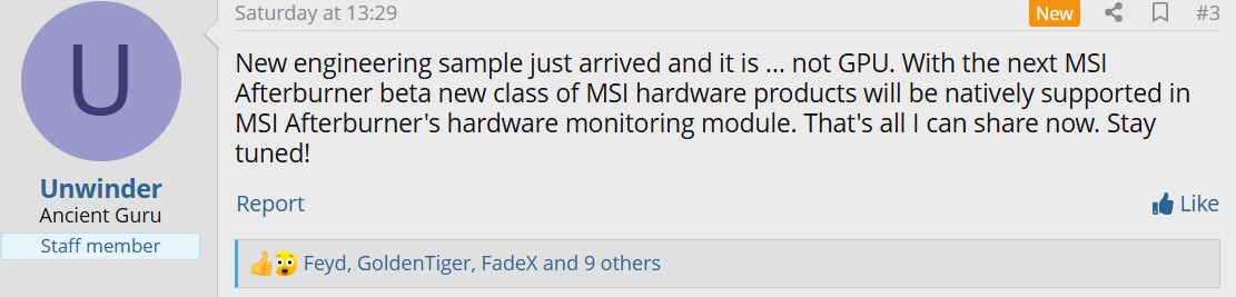 Az MSI PC-s segédprogramjának fejlesztője aktívan tartja a kapcsolatot a közösséggel