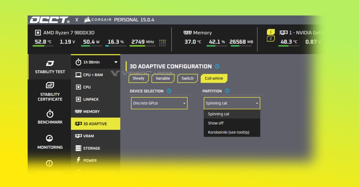 Mostantól már a videokártyádat is énekeltetheti az OCCT