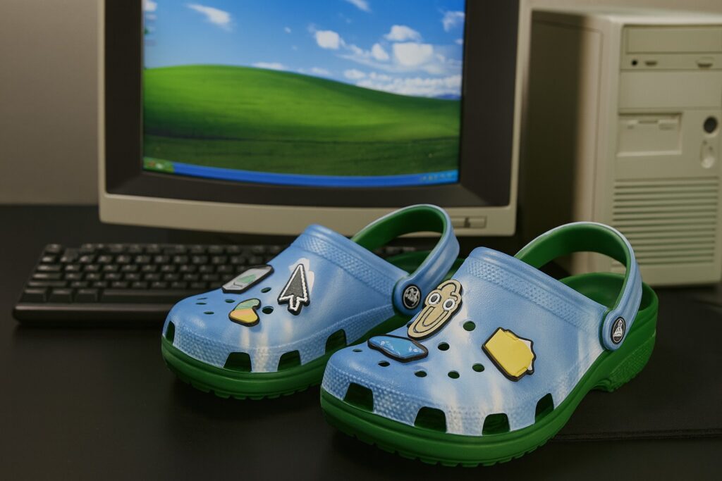 Már Magyarországról is rendelhető a Windows XP Crocs papucs