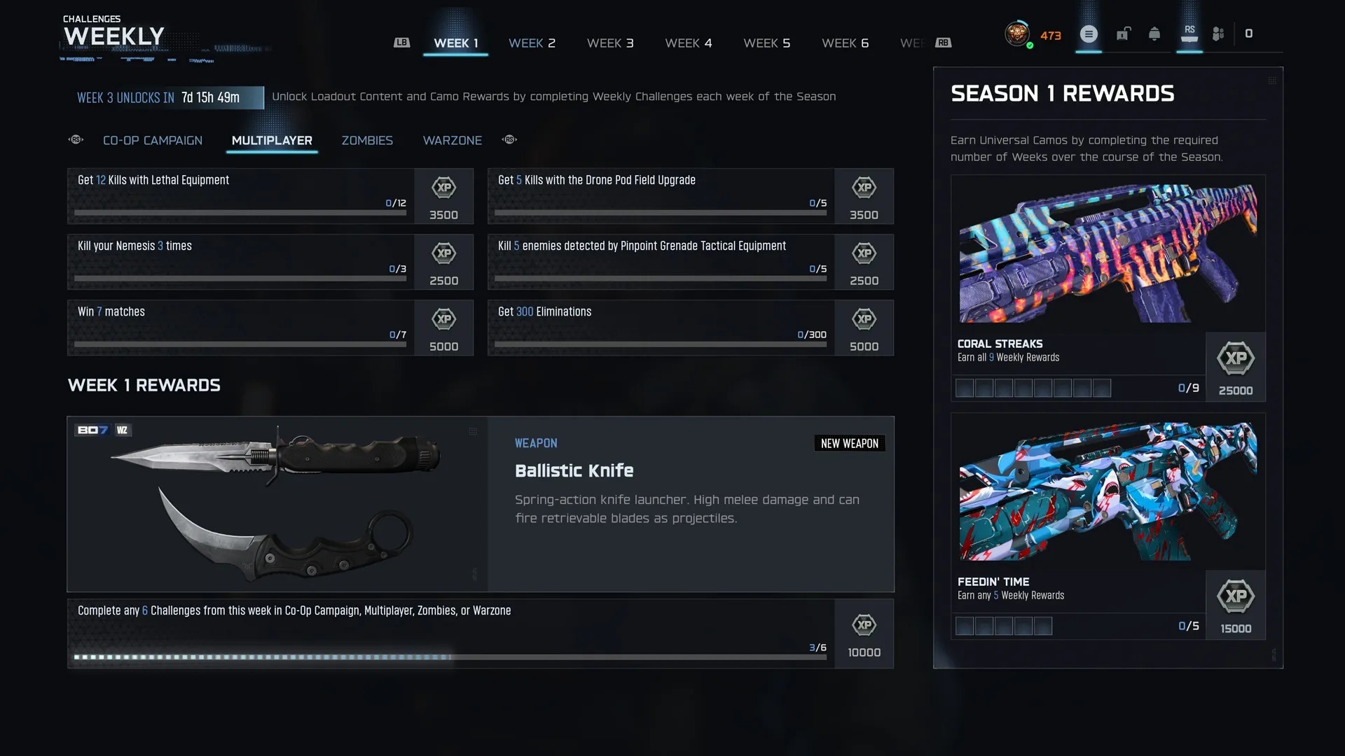 A Call of Duty új, heti küldetései