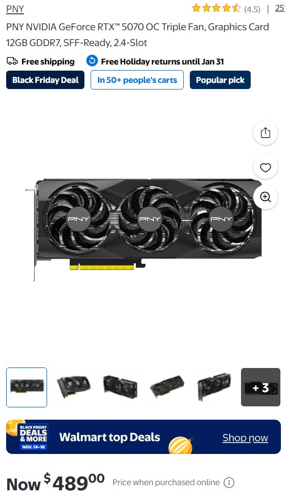 Már 60 dollárral a hivatalos MSRP ár alá esett az RTX 5070