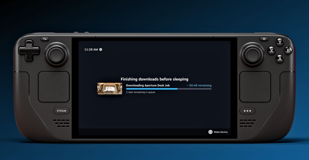 Már alacsony fogyasztási módban is tölt a Steam Deck
