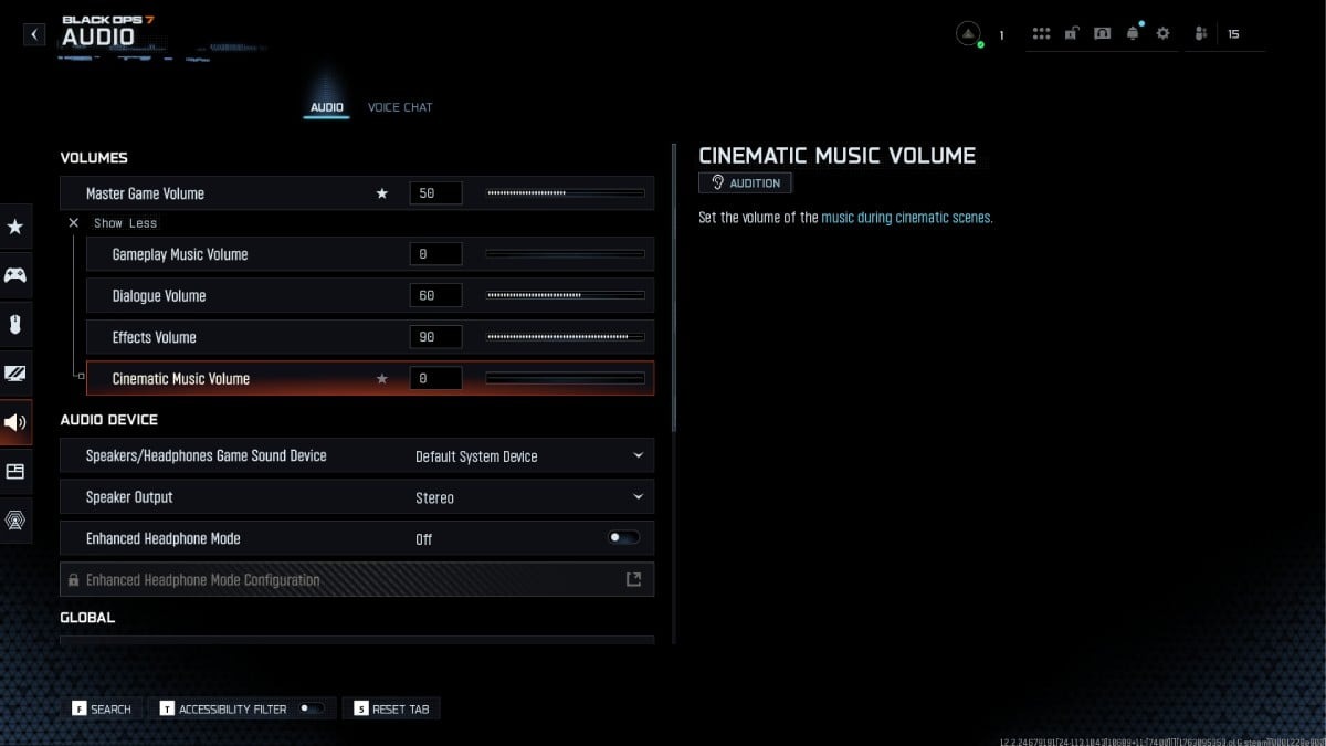 Call of Duty Black Ops 7 beállítások