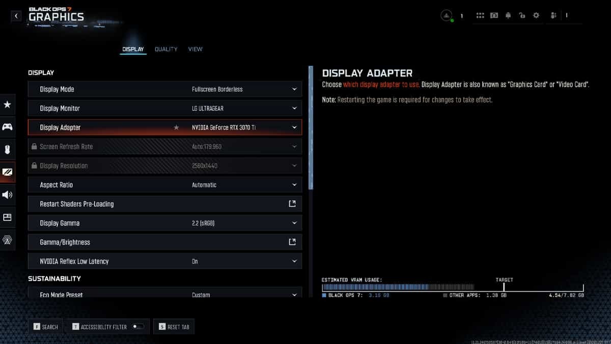 Black Ops 7 beállítások