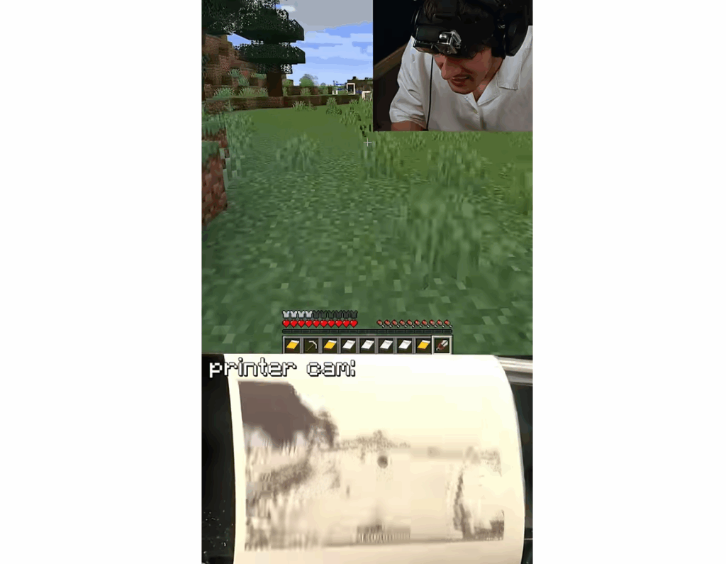 Működik: így lehet Minecraftot játszani egy blokknyomtatón