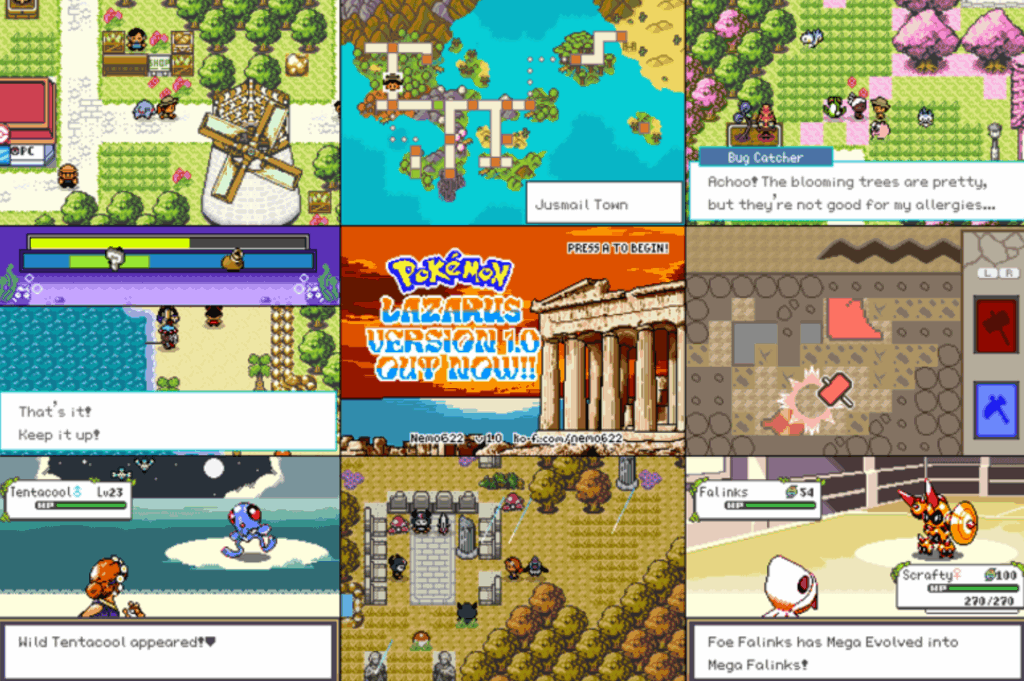 Már PC-n is játszható a rajongói Pokémon játék, a Lazarus