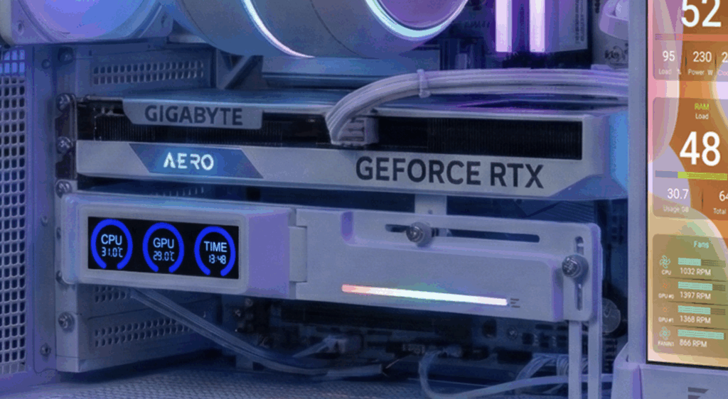 Piszok olcsó ez a kijelzővel felvértezett videokártya tartó