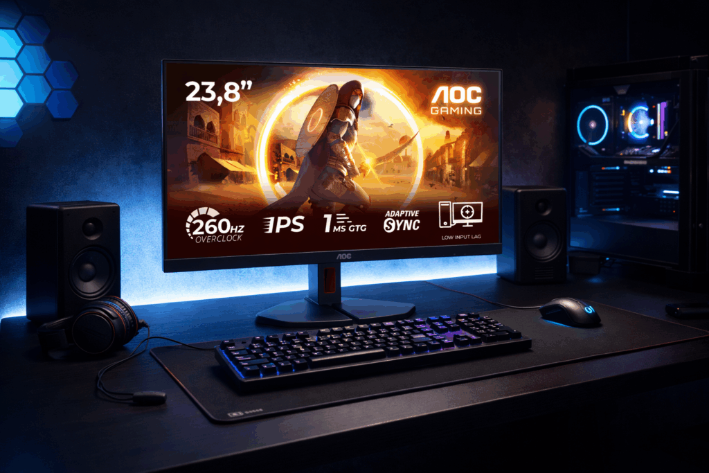 Pofátlanul olcsó, 260 Hz-es gamer monitorokat mutatott be az AOC