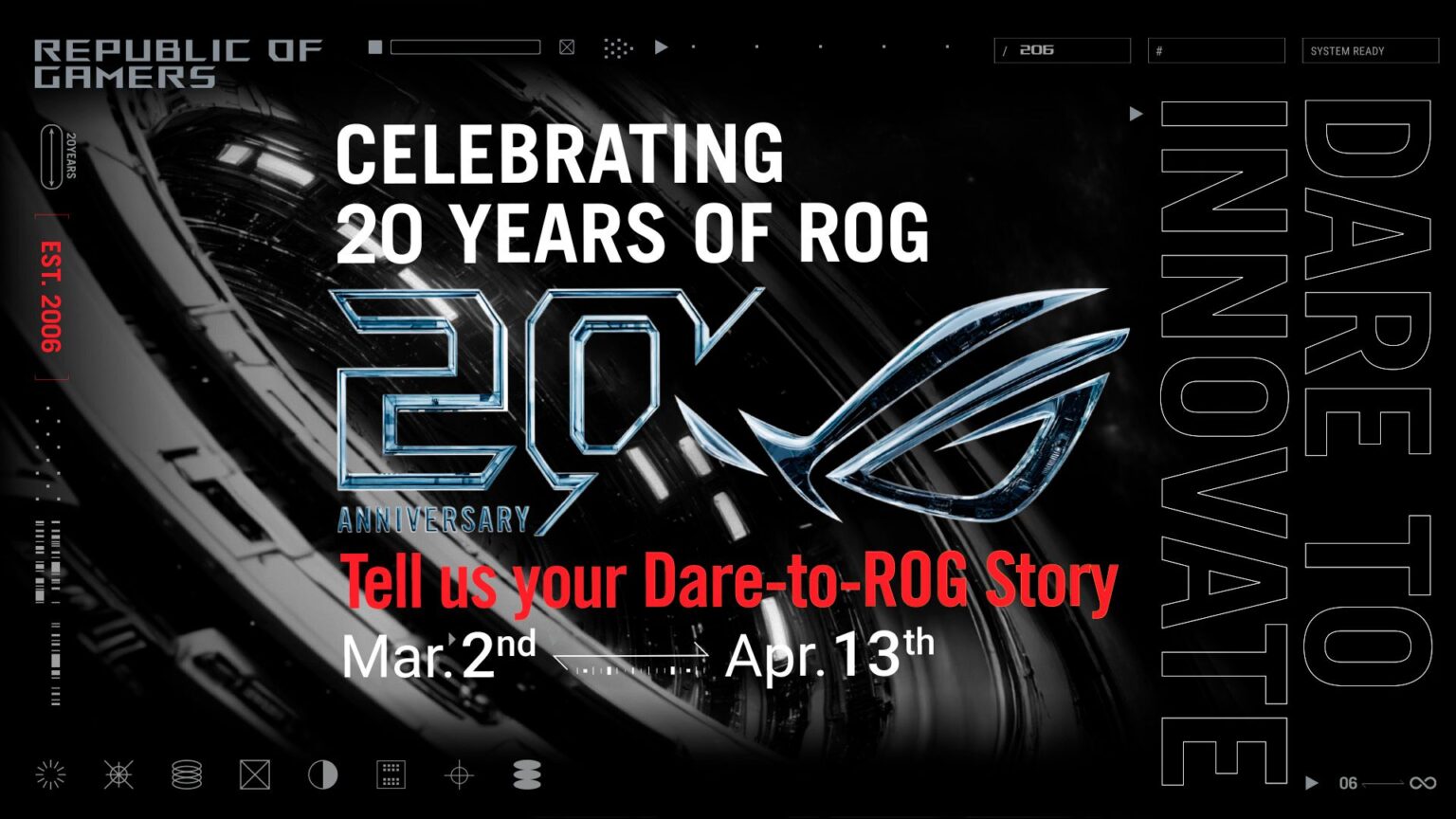 Idén van az Asus ROG 20. évfordulója, nagyon drága nyereményt sorsolnak ki
