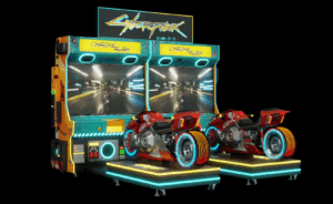 A Cyberpunk 2077 játékgéppel Night City utcáin száguldozhatsz