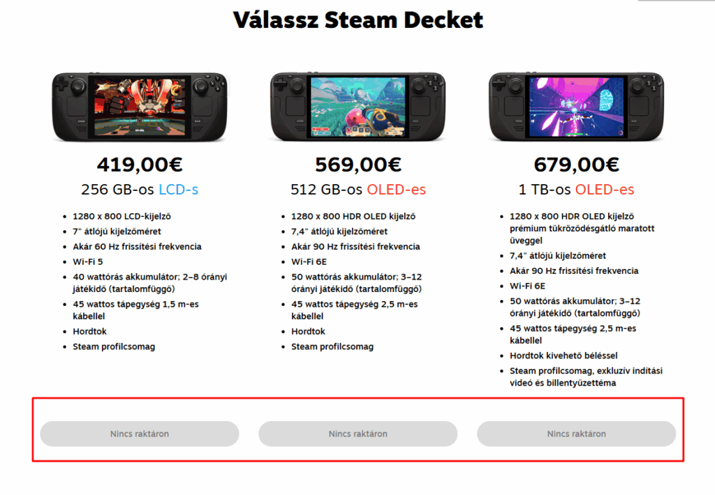 A Valve keményen dolgozik, hogy legyen újra Steam Deck a boltban