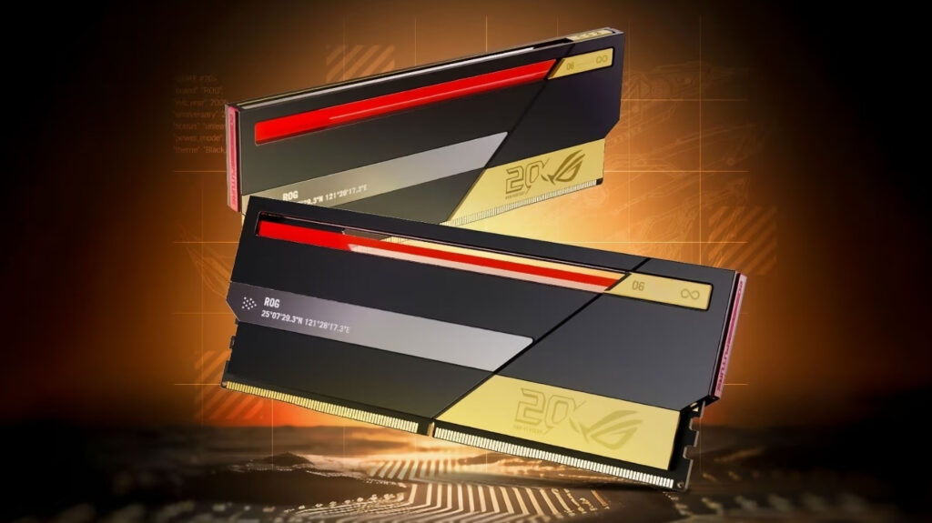 Keményen odapirít az ASUS első ROG memóriája