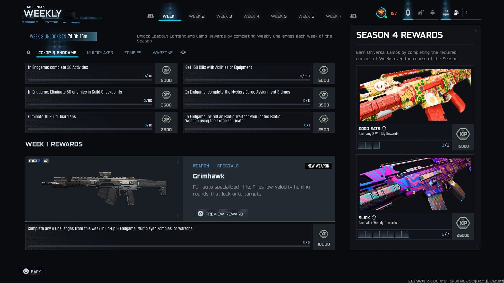 Call of Duty Season 4 Week 1 küldetések