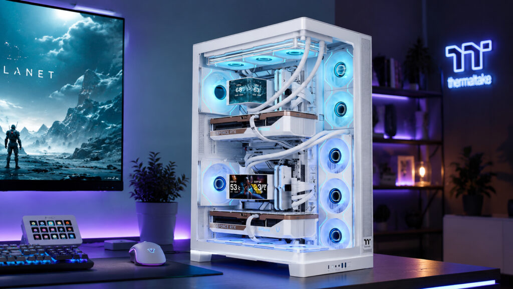 A Thermaltake új házában két gamer PC is kényelmesen elfér